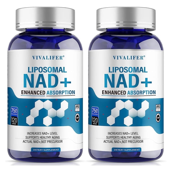 Liposomal NAD+ Supplement, NAD+ 500mg with TMG 250 mg for Ultra Max Enhanced Absorption, Promotes Anti-Aging, Energy and DNA Repair, Brain Function - 240 Capsules