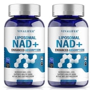 Liposomal NAD+ Supplement, NAD+ 500mg with TMG 250 mg for Ultra Max Enhanced Absorption, Promotes Anti-Aging, Energy and DNA Repair, Brain Function - 240 Capsules