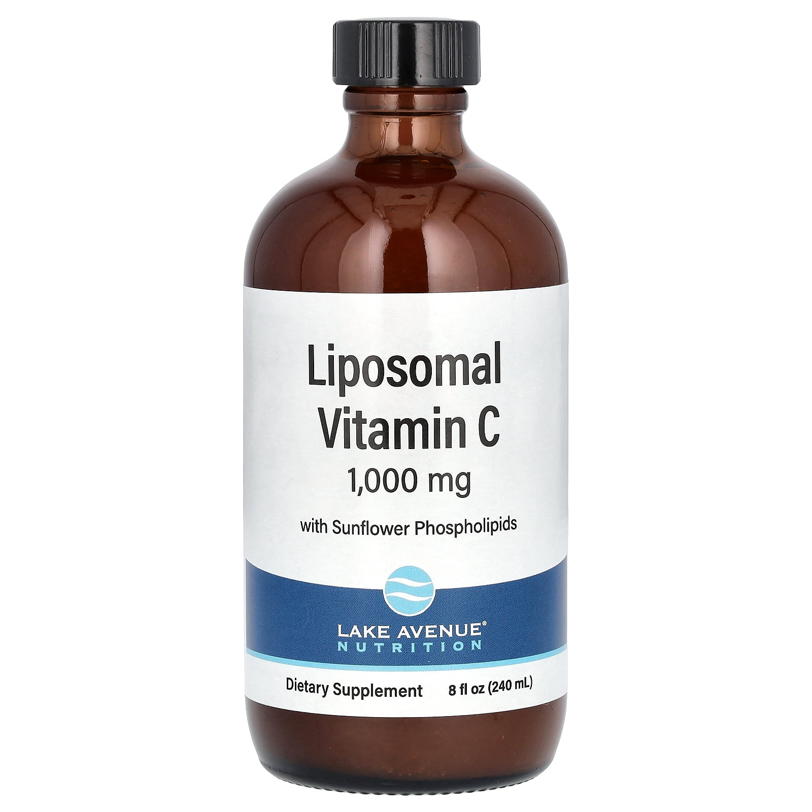 Lake Avenue Nutrition Liposomal Vitamin C, Unsweetened, 1,000 mg, 8 fl oz (236 ml)
