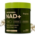 thumbnail image 1 of Liposomes NAD+ - with Resveratrol & Quercetin - Increase NAD+ Levels, Support Skin Health, Anti-aging, Reduce Fine Lines - 100 Capsules, 1 of 6