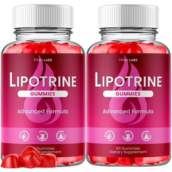 Lipotrine Maximum Strength ACV Gummies Advanced Apple Cider Vinegar Supplement 1000MG Formula 120 Gummies