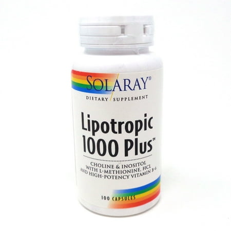 Lipotropic 1000 Plus By Solaray - 100 Capsules