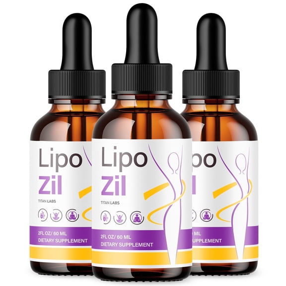 Lipozil Advanced Formula Drops to Support Active Lifestyle Lipo Zil 90 Servings