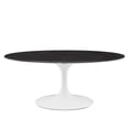 thumbnail image 1 of Lippa 42" Oval Artificial Marble Coffee Table, 1 of 6