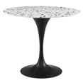 thumbnail image 1 of Lippa Dining Table: Iconic Modern Design, Terrazzo Top, Sleek Black Base, 1 of 3