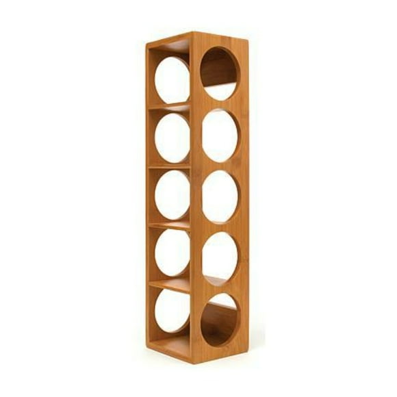Lipper 5-Bottle Bamboo Stacking Wine Rack