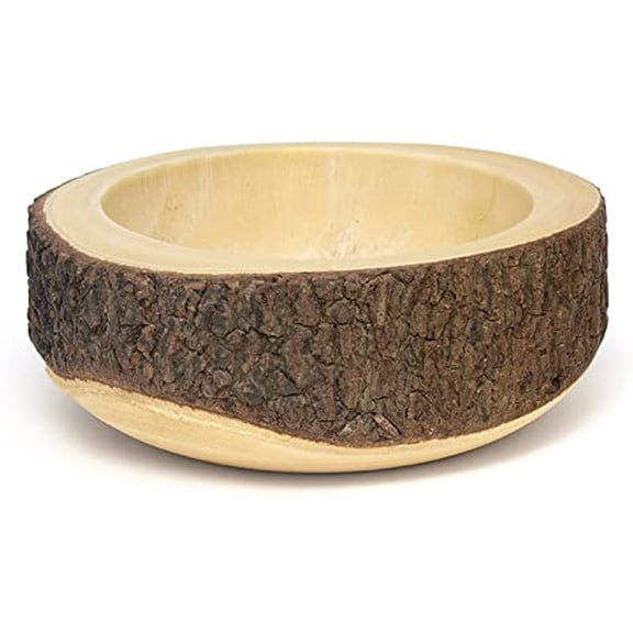 Acacia Bark Slab Bowl