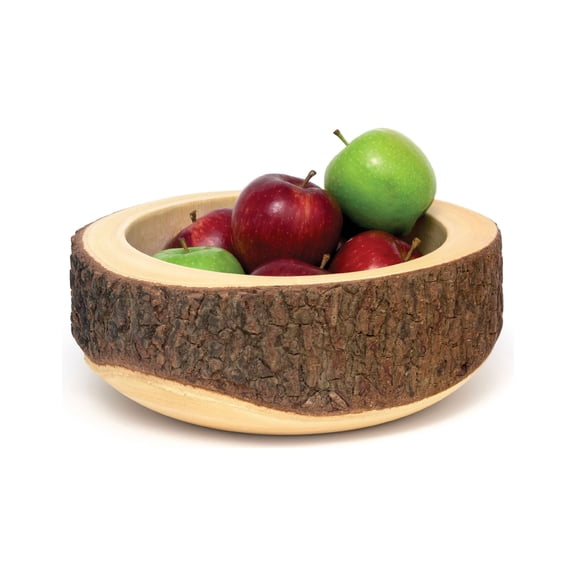 Acacia Bark Slab Bowl