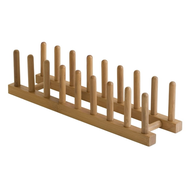 Lipper Bamboo Plate Rack Holder