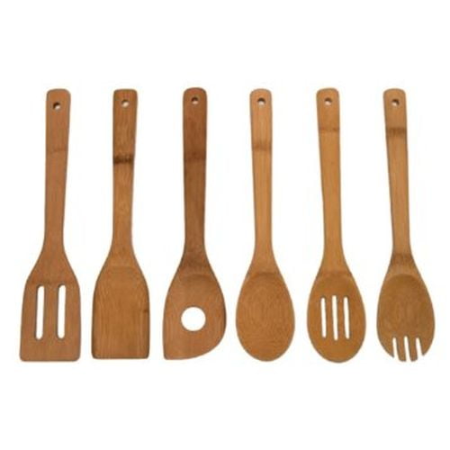 Lipper Bamboo Tools in Mesh Bag Set (6 Pieces)