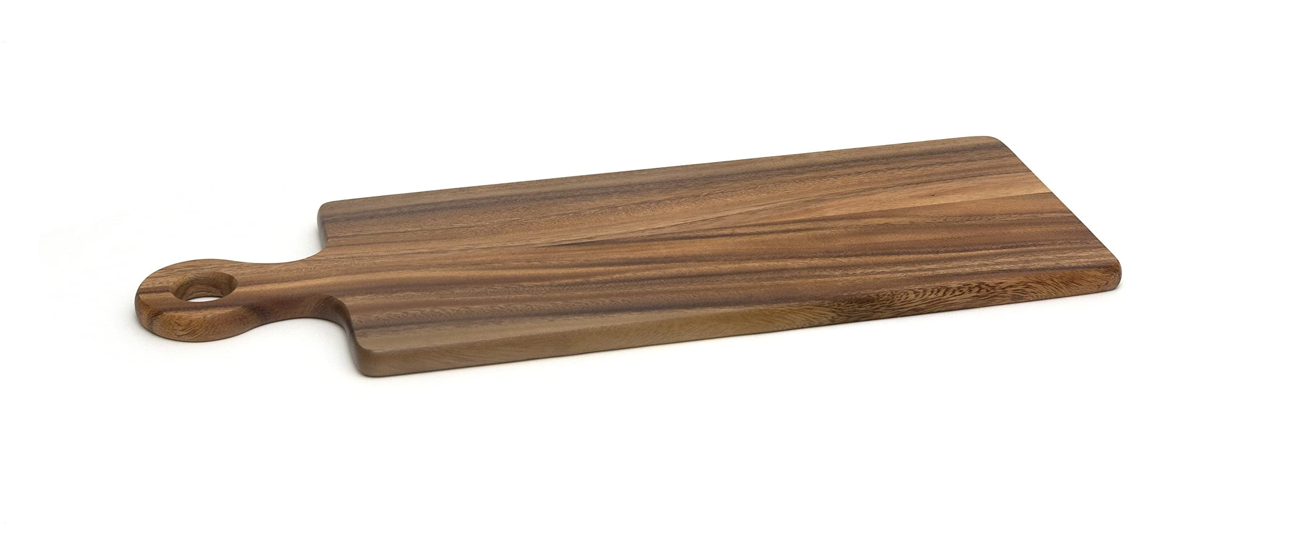 Acacia Wood Paddle Serving and Cutting Board, 19.5"