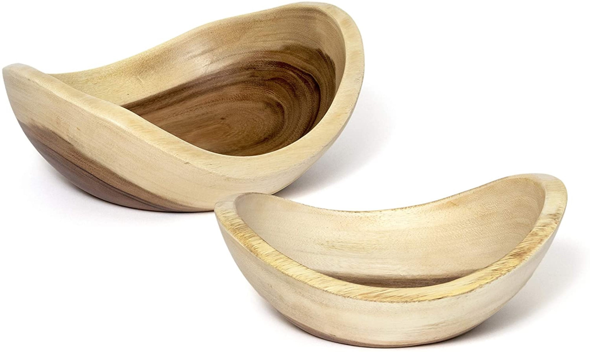 Lipper International Acacia Tree Bark Bowl - 10" Diameter, Handcrafted Natural Serving Bowl