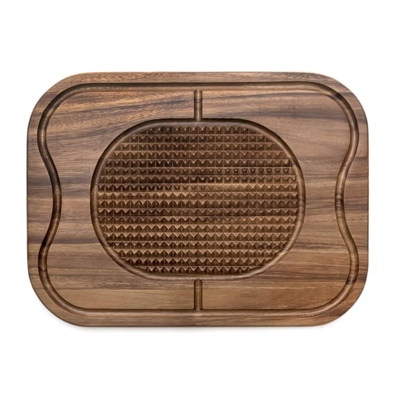 Lipper International Acacia Steak Carving Board with Juice Groove 15 x 20 Inch