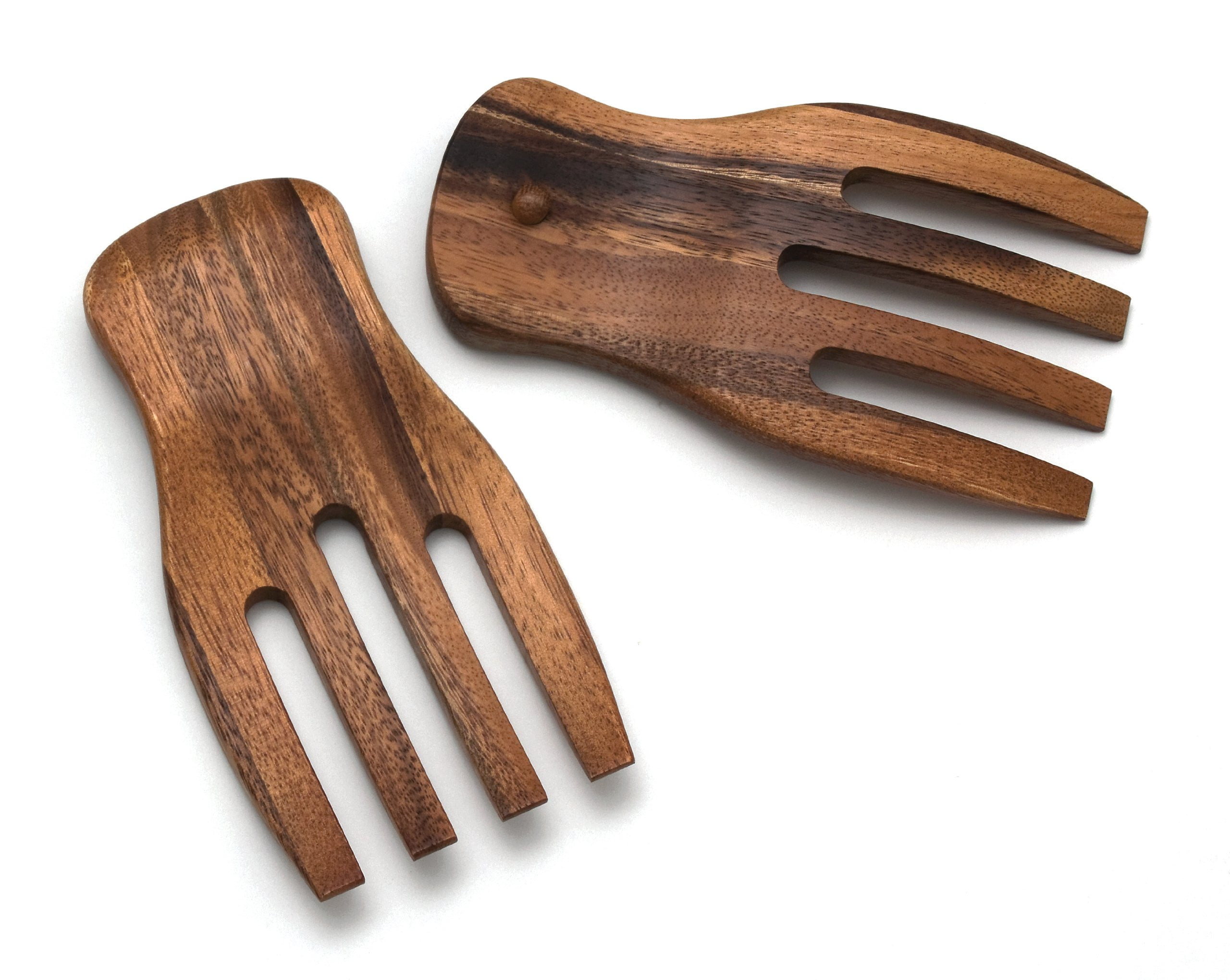 Lipper International 1102 Acacia Salad Hands, 3.75" x 7" x 1.88", One Pair - Walmart.com
