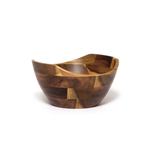 Lipper International 1273 Acacia Wavy Rim Bowl serveware, Small