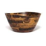 Lipper International 1274 Acacia Wavy Rim Bowl serveware, Large