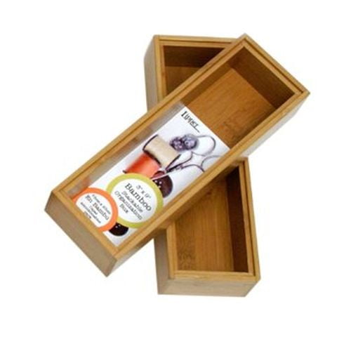 Lipper Bamboo Organization Box 3" X 6", Set of 2