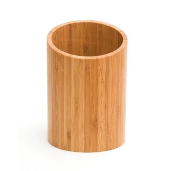 Lipper International Bamboo Tool Holder (Angled Lip ), Brown