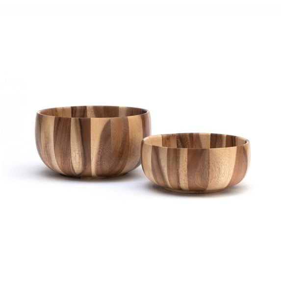 Lipper International Acacia Sunburst Salad-For-Two Bowl