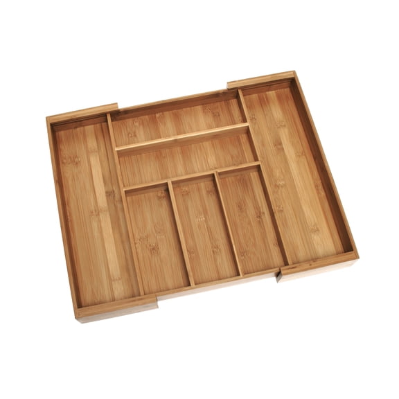 Lipper Bamboo Expandable Flatware Drawer Organizer