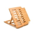 thumbnail image 1 of Lipper Bamboo Expandable iPad Stand - 2.4" x 8" x 10" x - Bamboo - 1 - Brown, 1 of 2
