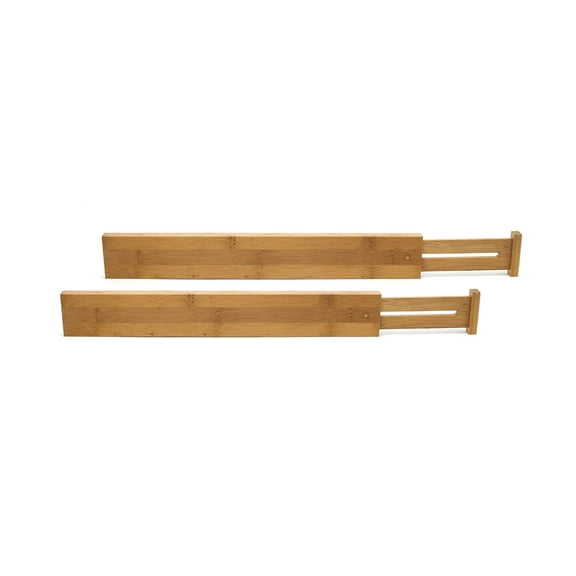 Lipper International Bamboo Kitchen Drawer Dividers, Set of 2