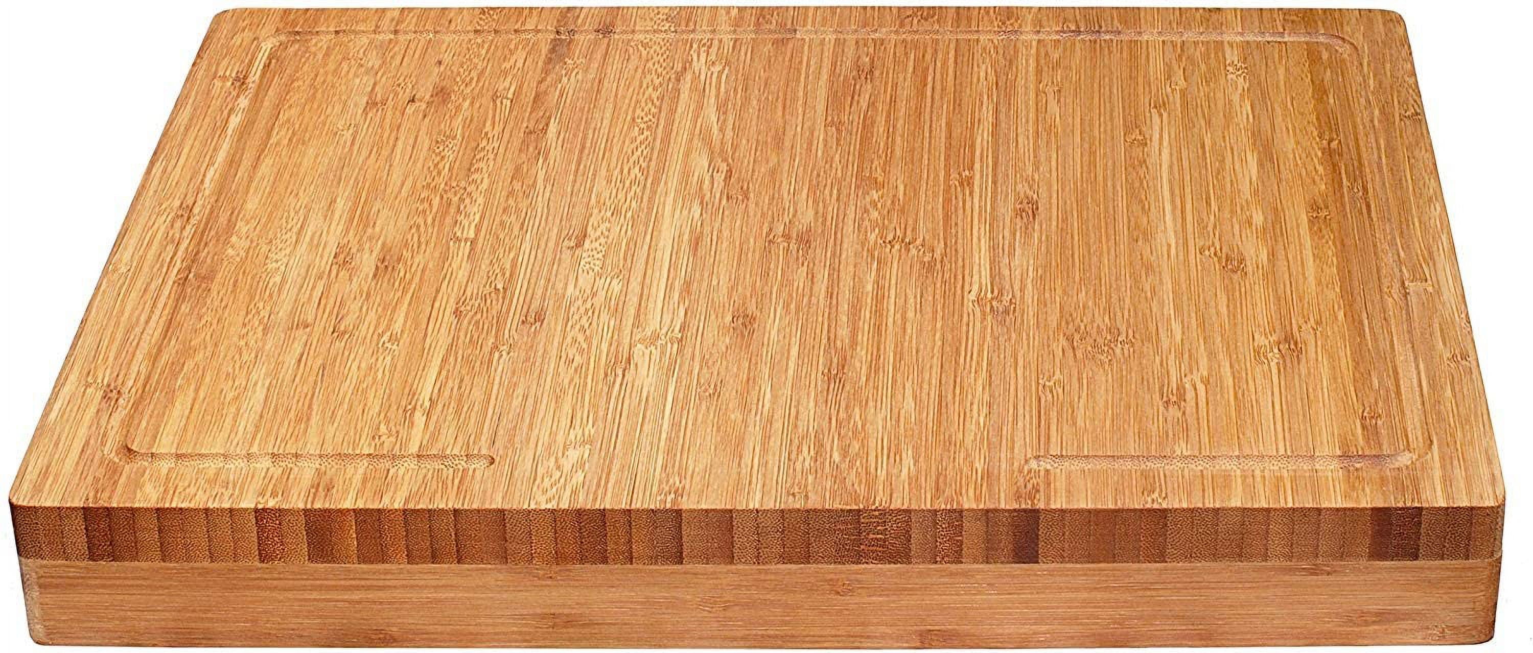 Bamboo Rectangular Over-the-Counter-Edge Cutting Board