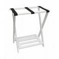 thumbnail image 1 of Lipper International  Right Height Luggage Rack with Shoe Rack - White finish, 1 of 1