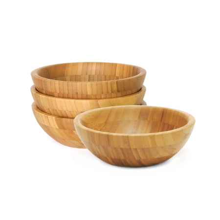 Lipper International Small Bamboo Bowls, Set of 4
