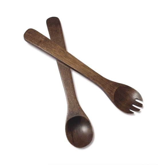 Lipper International Walnut Finished Pair of 13" Server Multi Color