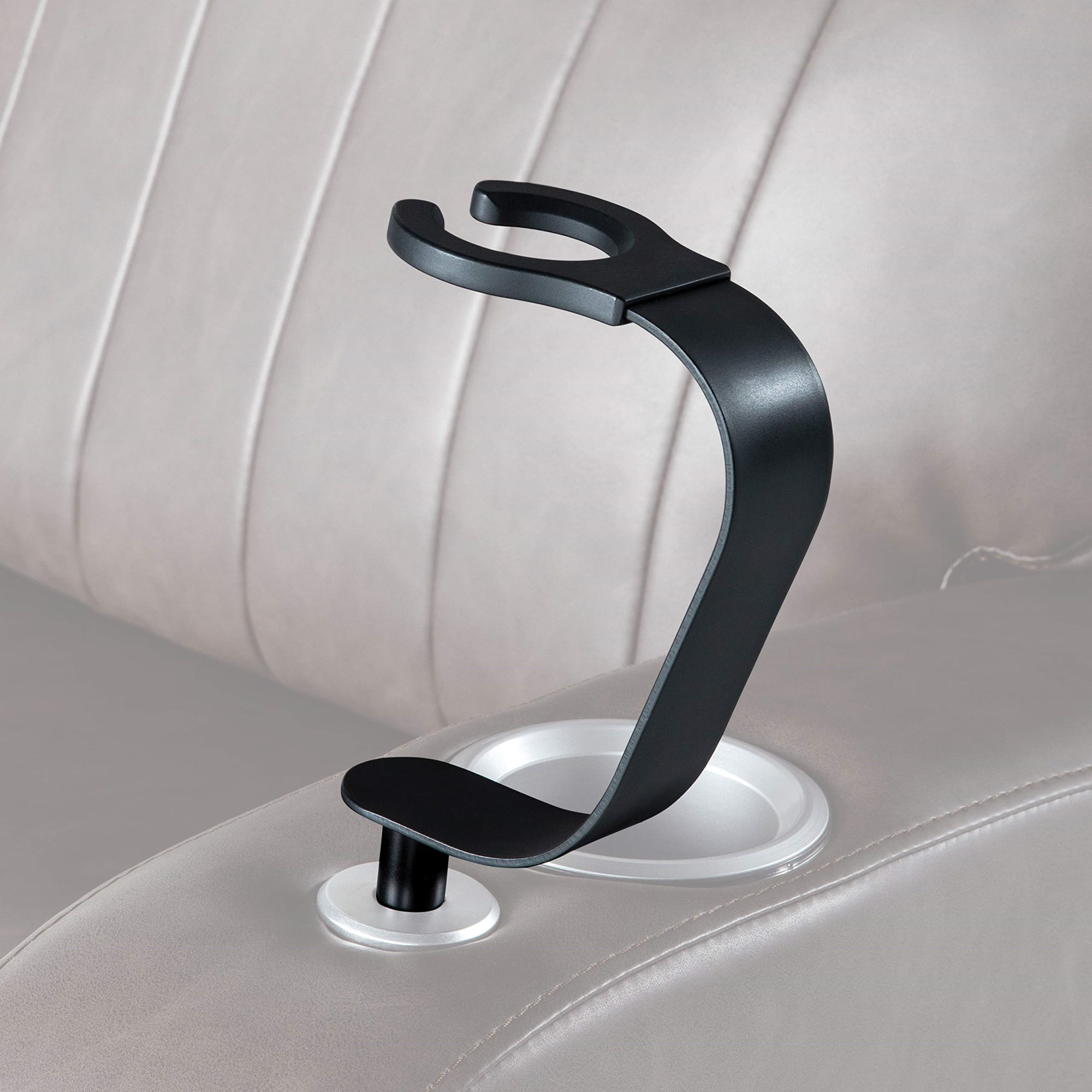 Black Aluminum Stemmed Wine Glass Holder for RVs