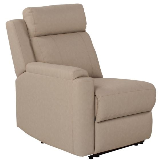 Altoona Beige Leather RV Recliner Armchair