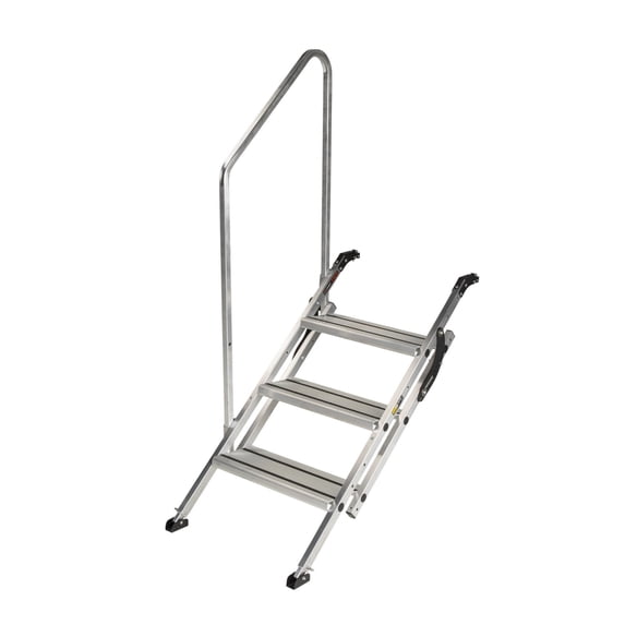 Lippert 2023024501 Victory Step Toy Hauler & RV Patio Steps with Entry Assist Handrail - Quad
