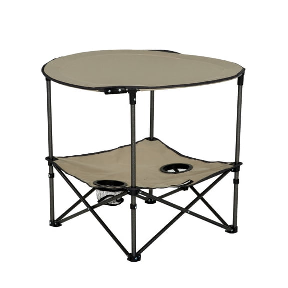 Lippert 2023053721 Two-Tier Folding Camping Table - Sand