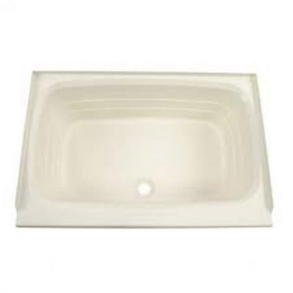 Lippert 209369 Better Bath 24" x 36" RV Bath Tub Center Drain Parchment