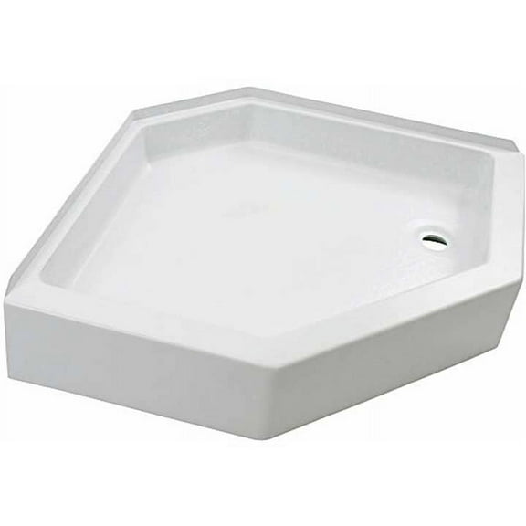 Lippert 24" x 46" Shower Pan - Right Drain, White - MPN 210383