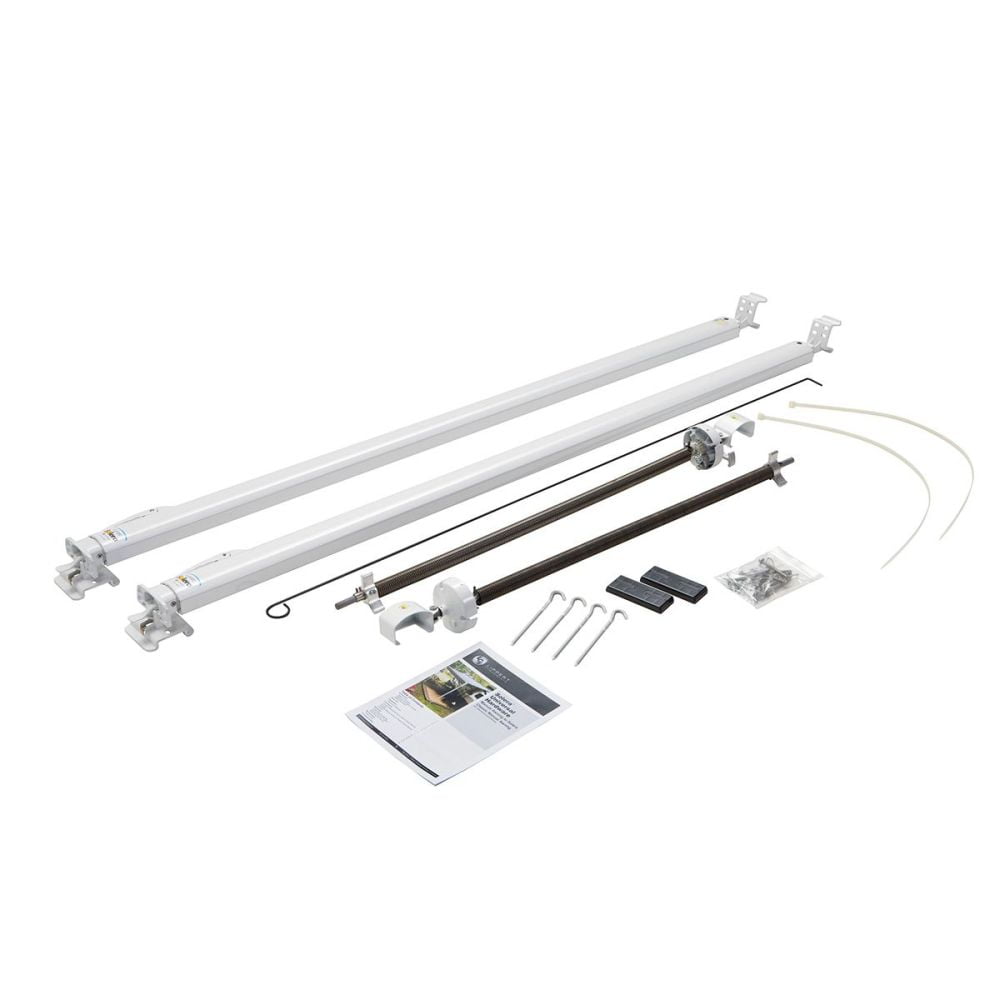 White Manual Patio Awning Hardware Kit with Pull Wand