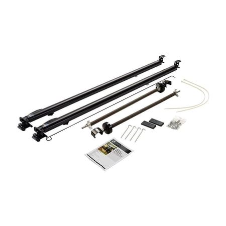 Lippert 434719 Classic Universal Awning Hardware Kit - 81" to 96" Tall, Black