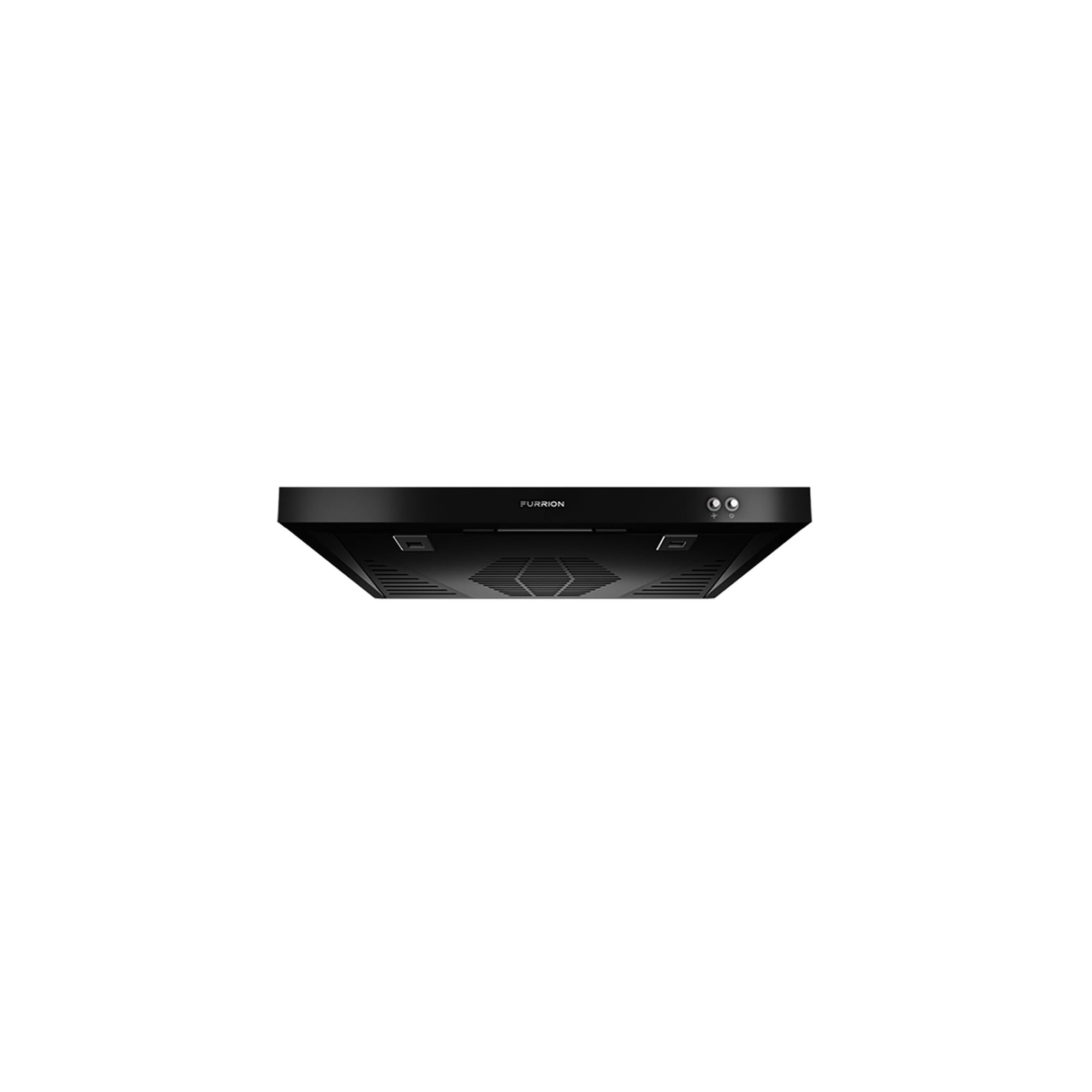 Black 12V RV Ductless Range Hood with Charcoal Filter