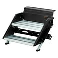 thumbnail image 1 of Lippert 733932; Entry Step; SolidStep ® 3.0; 2 Manual Fold-Up Steps; 24-1/8 Inch Width x 13 Inch Depth Top Tread/ 24-1/8 Inch Width x 8-1/2 Inch Depth Lower Tread; With 8 Inch Rise; 400 LB Capacity, 1 of 8