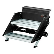 Lippert 733932; Entry Step; SolidStep   3.0; 2 Manual Fold-Up Steps; 24-1/8 Inch Width x 13 Inch Depth Top Tread/ 24-1/8 Inch Width x 8-1/2 Inch Depth Lower Tread; With 8 Inch Rise; 400 LB Capacity