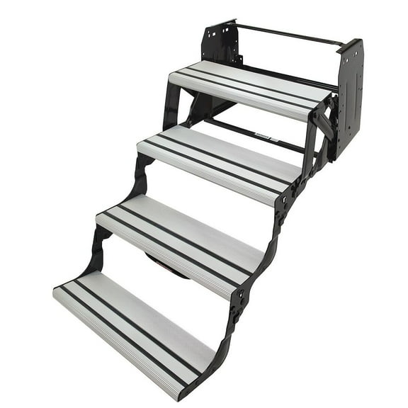 Lippert Alumi-Tread 4-Step Manual RV Entry Step Aluminum Lightweight Durable