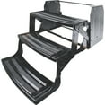 thumbnail image 1 of Lippert Black, 24", Steel RV Steps, 3-Step Manual Design, Anti-Slip Skid Tape, 1 of 2