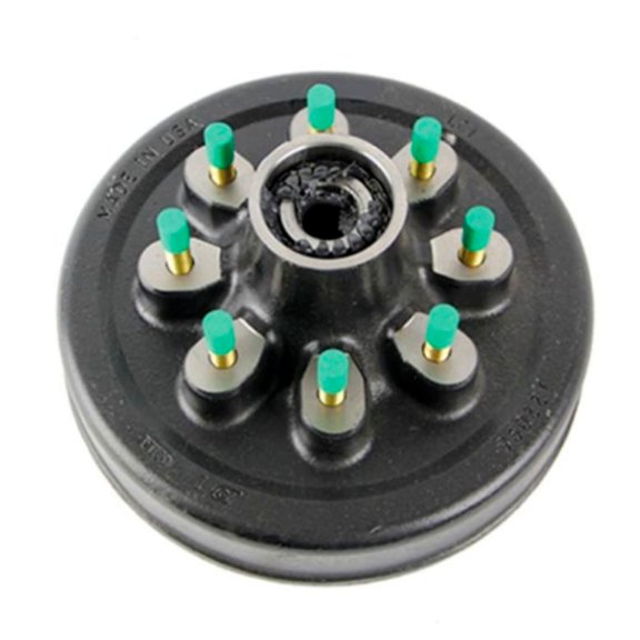 Lippert Brake Drum Hub for 8,000-lb. Axle -8 on 6.5", 9/16" Stud (with Bearing Cups) 2772101