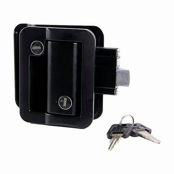 Lippert Components - 2020102689 Global Entry Door Latch for Travel Trailers for RV Entry Doors Black
