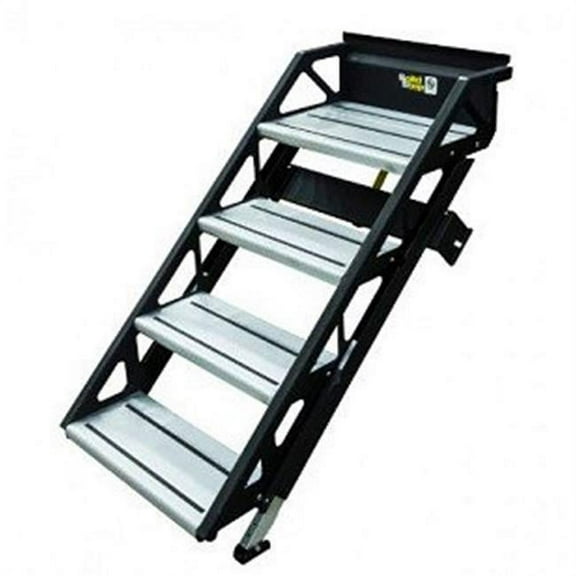 Lippert Components 678031 34 in. Manual Fold-Down Quad Steps