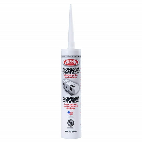 Lippert Components N512103TLCI 5121 ALPHATHANE 100% Solids Self-Leveling Sealant, Gray (9.8 Oz. Tube)