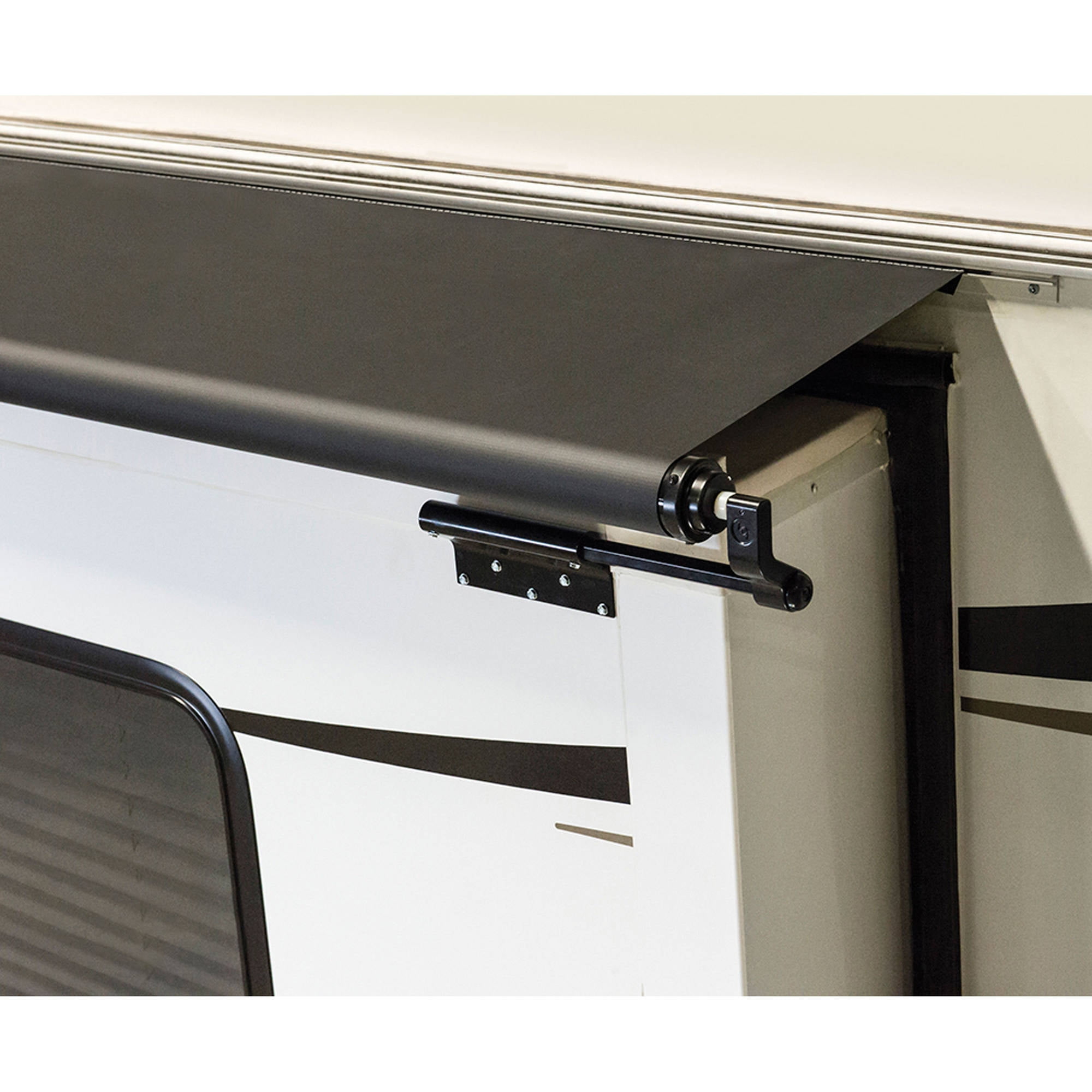 Solera Black 14' Slide Topper Awning with Universal Fit