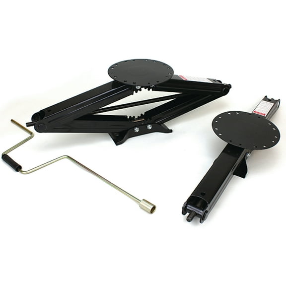 Lippert Scissor Jack, Metal 1 lb, 6,000 lb, RV Stabilizers with Rust-Prohibitive Finish, 2 Pack