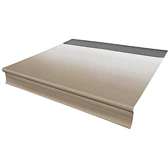 Solera V000334417 Universal Vinyl RV Awning Replacement Fabric Sand Fade Black Weather Guard 18'(17'4")